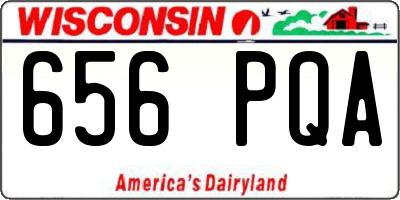 WI license plate 656PQA