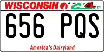 WI license plate 656PQS