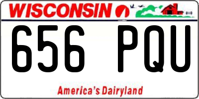 WI license plate 656PQU