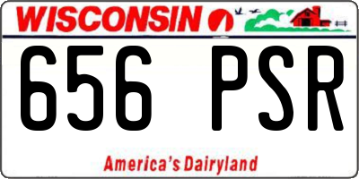 WI license plate 656PSR