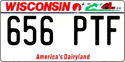 WI license plate 656PTF