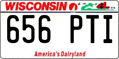 WI license plate 656PTI