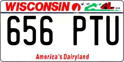 WI license plate 656PTU