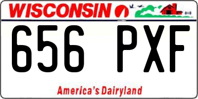 WI license plate 656PXF