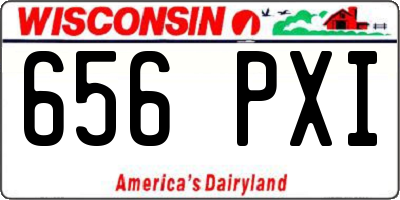 WI license plate 656PXI
