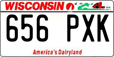 WI license plate 656PXK
