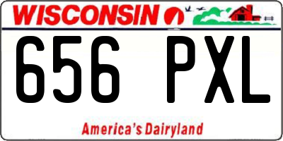 WI license plate 656PXL