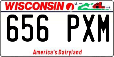 WI license plate 656PXM