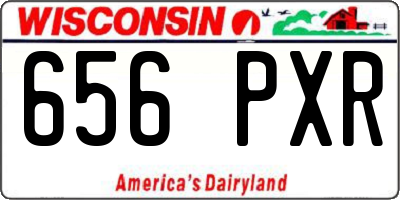WI license plate 656PXR