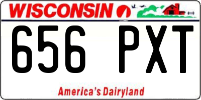 WI license plate 656PXT