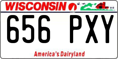 WI license plate 656PXY