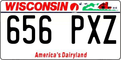WI license plate 656PXZ