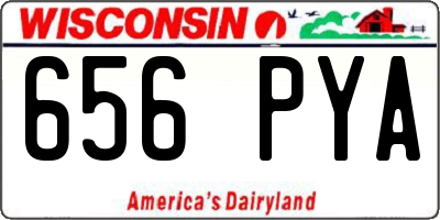 WI license plate 656PYA