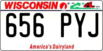 WI license plate 656PYJ