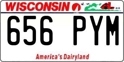 WI license plate 656PYM