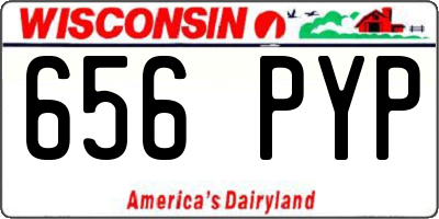 WI license plate 656PYP