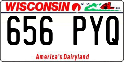 WI license plate 656PYQ
