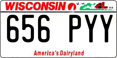 WI license plate 656PYY