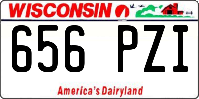 WI license plate 656PZI