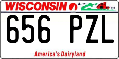 WI license plate 656PZL