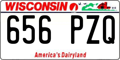 WI license plate 656PZQ