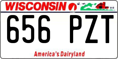 WI license plate 656PZT