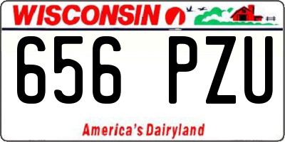 WI license plate 656PZU