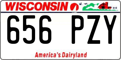 WI license plate 656PZY