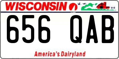 WI license plate 656QAB