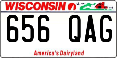 WI license plate 656QAG