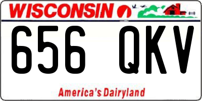 WI license plate 656QKV