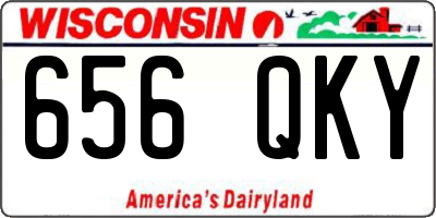 WI license plate 656QKY
