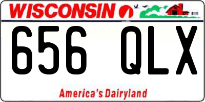 WI license plate 656QLX