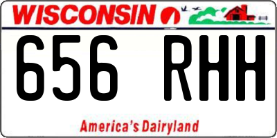WI license plate 656RHH