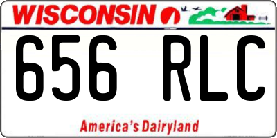 WI license plate 656RLC