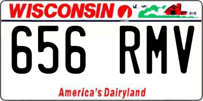 WI license plate 656RMV