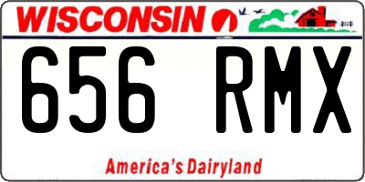 WI license plate 656RMX