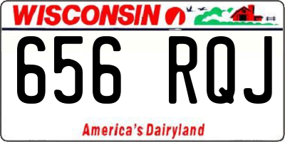 WI license plate 656RQJ