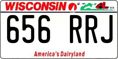 WI license plate 656RRJ