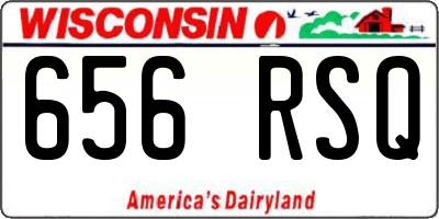WI license plate 656RSQ