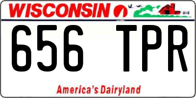 WI license plate 656TPR