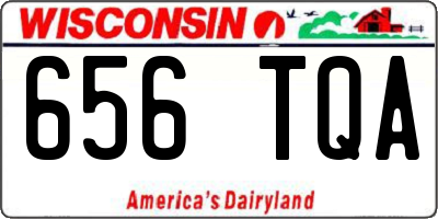 WI license plate 656TQA
