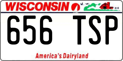 WI license plate 656TSP