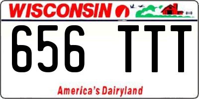 WI license plate 656TTT