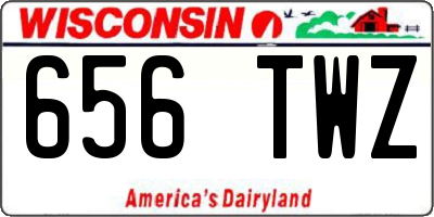 WI license plate 656TWZ