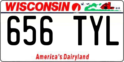 WI license plate 656TYL