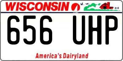 WI license plate 656UHP