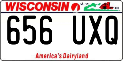WI license plate 656UXQ