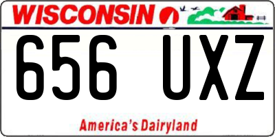 WI license plate 656UXZ