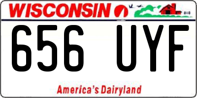 WI license plate 656UYF